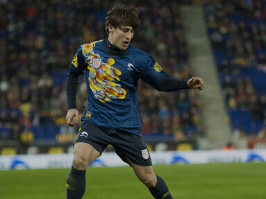 Bojan Krkić playing for Catalunya in a 2013 match against Nigeria