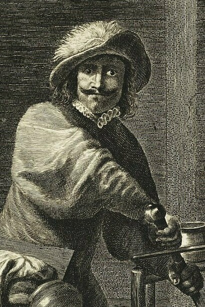 "Ira", grabado, Lucas Vorsterman el viejo, a partir de Adriaen Brouwer, entre 1619 y 1675