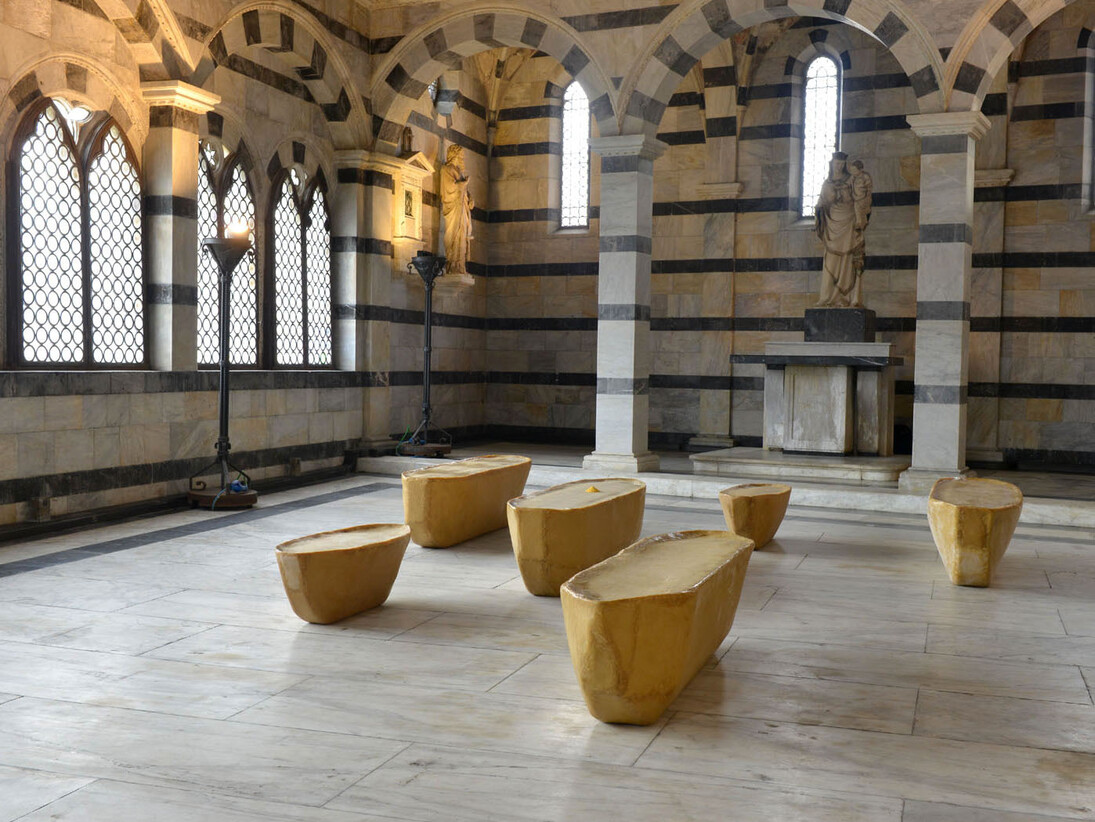 Wolfgang Laib, Somewhere else, Chiesa della Spina. Foto di Nicola Gronchi