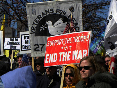 Protest against the wars in Iraq and Afghanistan, March 20, 2010