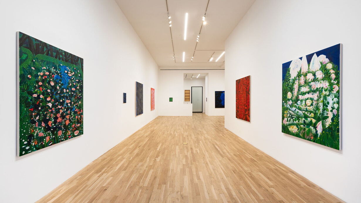 Sarah Gamble, Trip the light fantastic, exhibition view. Courtesy of Derek Eller Gallery