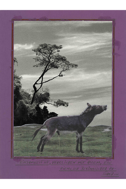 Werner Büttner, Einsamkeit ist, verglichen mit allem, ein ziemlich bekömmlicher Zustand..., [Loneliness is, Compared to Everything, a Quite Digestible Condition...], 2013-2015, Pictor-print, 146 x 110 cm