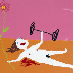 Maja Djordjevic, Paint (detail), oil on cavnas, 100 x 130 cm, 2014 © photo the artist