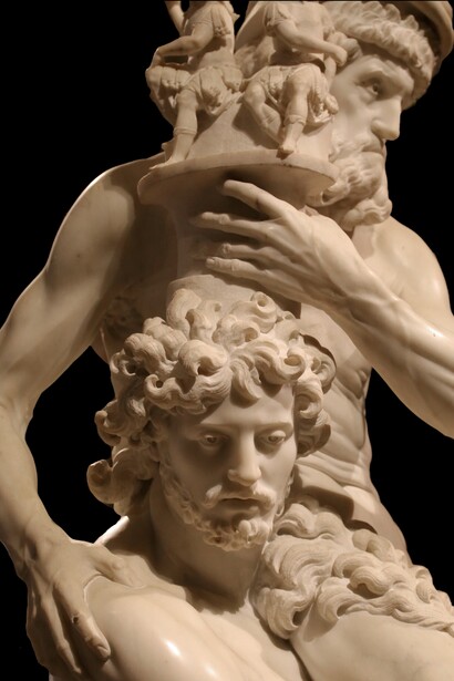 Enea, Anchise e Ascanio, dettaglio,1618-20, Gian Lorenzo Bernini, Galleria Borghese, Roma, Italia