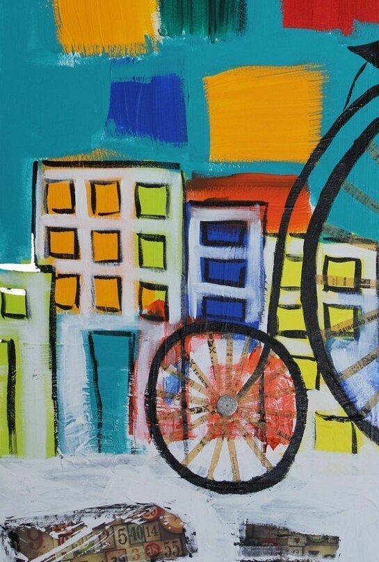 Karen Deicas DePodesta, "Alive III", Mixed Media on Canvas  