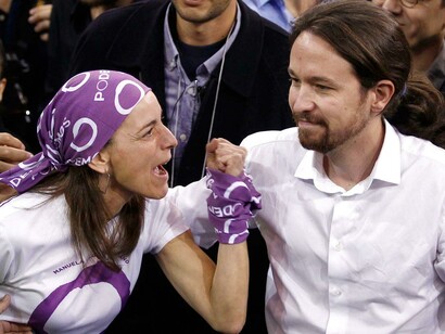 Acto público de Podemos en España