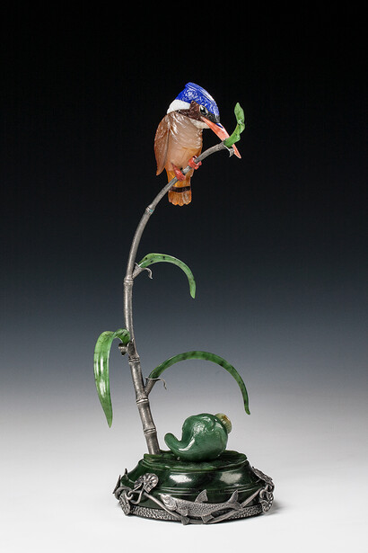 Various artists, Contemporary gemstone carving, exhibition objects. Courtesy of The State Hermitage Museum