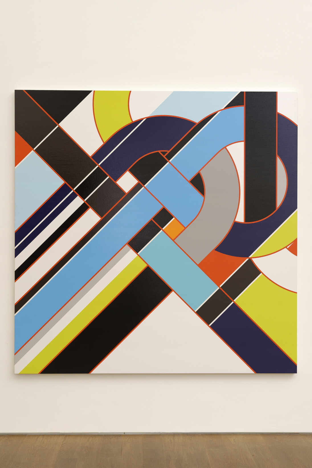 Vue de l’exposition Flatland / Abstractions narratives #2, 07.10.2017 - 15.04.2018, Mudam Luxembourg

Sarah Morris
Hemisphere [Knots], 2010
Peinture laque sur toile
214 x 214 x 5 cm
Courtesy de l'artiste et Air de Paris, Paris
© Photo : Aurélien Mole / Mudam Luxembourg

