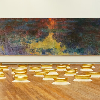 Wolfgang Laib et la collection du Kunsthaus Zürich, vue de l'exposition. Avec l'aimable autorisation du Kunsthaus Zürich