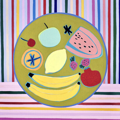 Mary Finlayson, Fruit bowl, 2023. Courtesy of Winston Wächter Fine Art