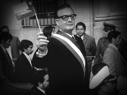 Salvador Guillermo Allende, político socialista chileno, presidente de Chile desde el 3 de noviembre de 1970 hasta el día de su muerte el 11 de septiembre de 1973