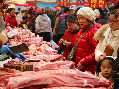 The Wuhan life stock animal market in China