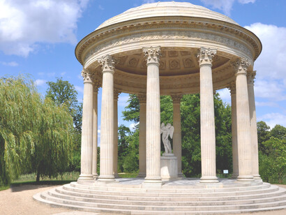 Temple of Love in the gardens of the Petit Trianon at Gardens of Versailles in Versailles, department of Yvelines in France
