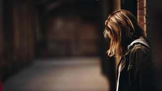 A girl feeling rejected and sad