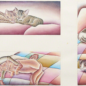 Judy Chicago's Pussies. Courtesy of Jessica Silverman Gallery