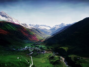 Florian Maier-Aichen, Untitled (Andermatt), 2014, C-Print, 72 5/8 x 92 1/8 inches (184.5 x 234 cm) framed © Florian Maier-Aichen, courtesy 303 Gallery, New York