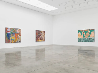Tarwuk, Mit dem frosch zu schmusen, ist es unmöglich, exhibition view. Courtesy of White Cube