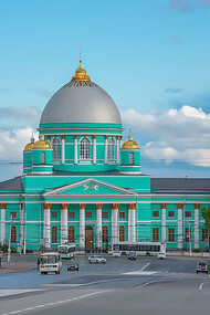 The Cathedral of the Icon of the Mother of God "The Sign" at the historic Kursk Znamensky Bogoroditsky Monastery, Russia