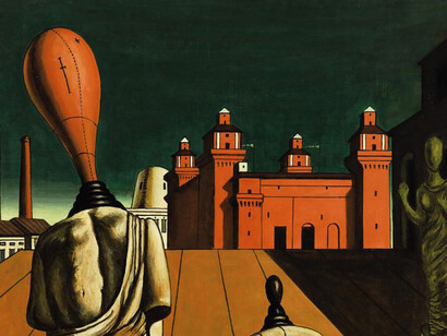 Georges de Chirico, Les muses inquiétantes, 1917. D’après le réalisme naturaliste universel il existe une réalité indépendante de l'intellect, intelligible et connaissable