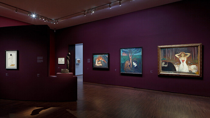 Gothic modern, exhibition view. Courtesy of Albertina Museum
