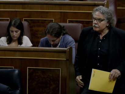 Joan Tardà, portavoz de ERC, formación que ha condicionado su apoyo a un gesto del Gobierno para con los políticos catalanes presos