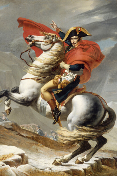 Jacques-Louis David. Napoleón cruzando los Alpes. 1801-1805