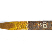 Marco Fantini, HB, 2016, smalto e acrilico su legno di castagno, H 70 cm, diametro 12 cm. Courtesy of MAC