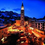 Corso Italia a Cortina durante il periodo Natalizio