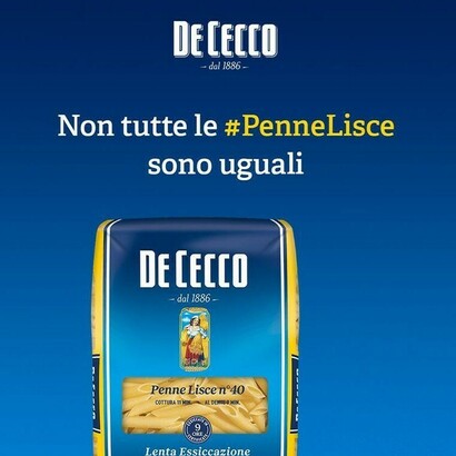 Messaggio in real time della pasta De Cecco 