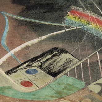 John Tunnard, Untitled composition (detail), c.1940. Courtesy of the Redfern Gallery