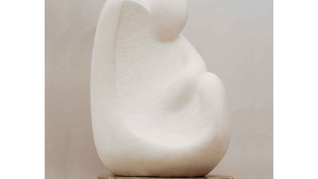 Lillian Engel, Seated Figure, 2003, marble, 19 x 14 x 9 inches