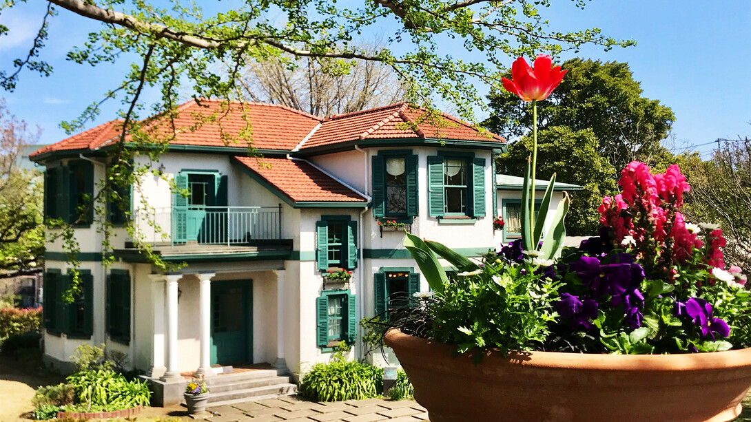 Bluff No. 18 Ban-Kan, a Western-style house first owned by Australian businessman Vivian Gordon Bowden between 1921 to 1924, one of the beautiful sites of the Yamate Italian Garden in Yokohama, Japan © Alma Reyes
