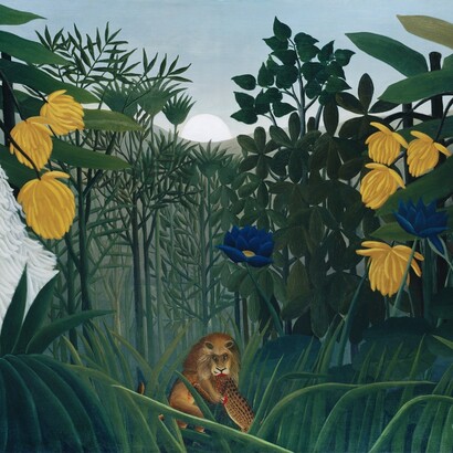Henri Rousseau, The Repast of the Lion, 1907, dettaglio. MET, New York, USA