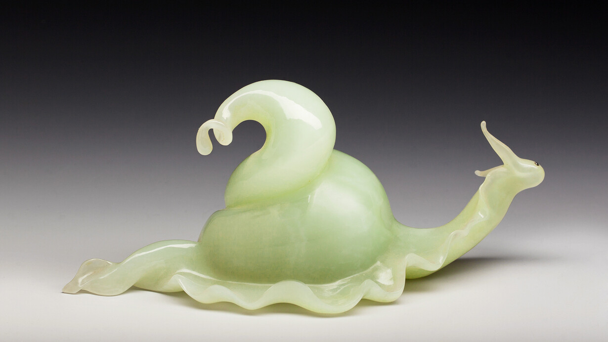 Various artists, Contemporary gemstone carving, exhibition objects. Courtesy of The State Hermitage Museum