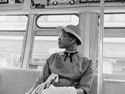Bill Rauhauser, Woman on Bus (detail), C. 1955-1960, Framed Pigment Print On Archival Paper, 28.5 X 28.5 Inches, Edition Of 7. Courtesy Hill Gallery, Birmingham, MI. Copyright Bill Rauhauser