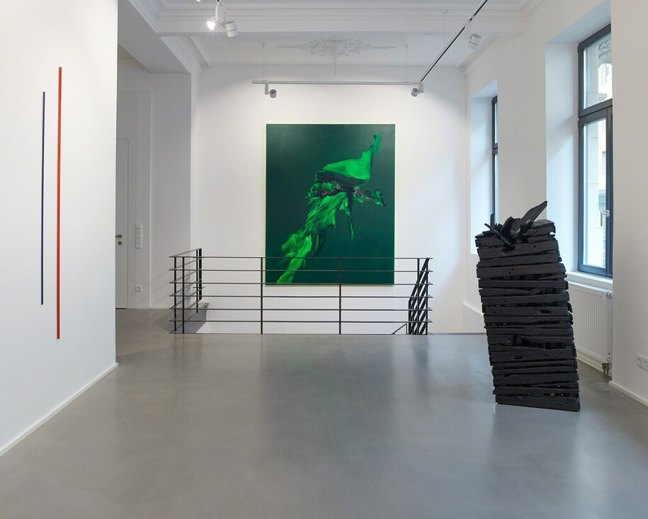 In neuen Räumen! Lutz Fritsch, Daniel Lergon, Gereon Krebber. Exhibition view. Courtesy of Galerie Christian Lethert, Cologne