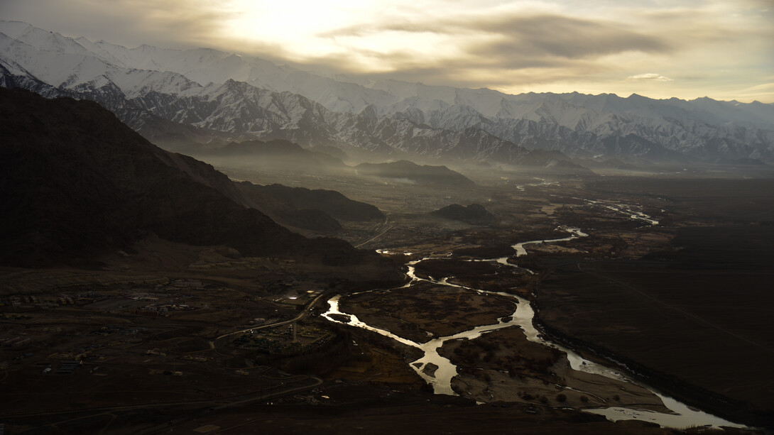 Leh valley from air © Ashish Kothari