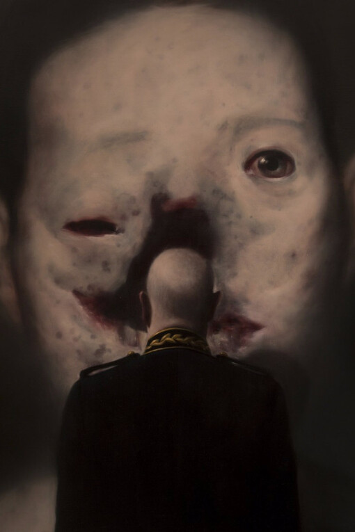 Ken Currie, Rictus, 2015, Oil on Linen, (c) Ken Currie, Courtesy of Flowers Gallery London and New York