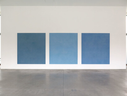 Anselmo, Laib e Spalletti, exhibition view, Galleria Lia Rumma