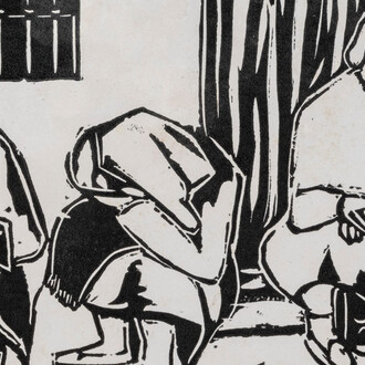 María Franciska Dapena, Presas, c. 1964. Cortesía de Museo Bellas Artes de Bilbao