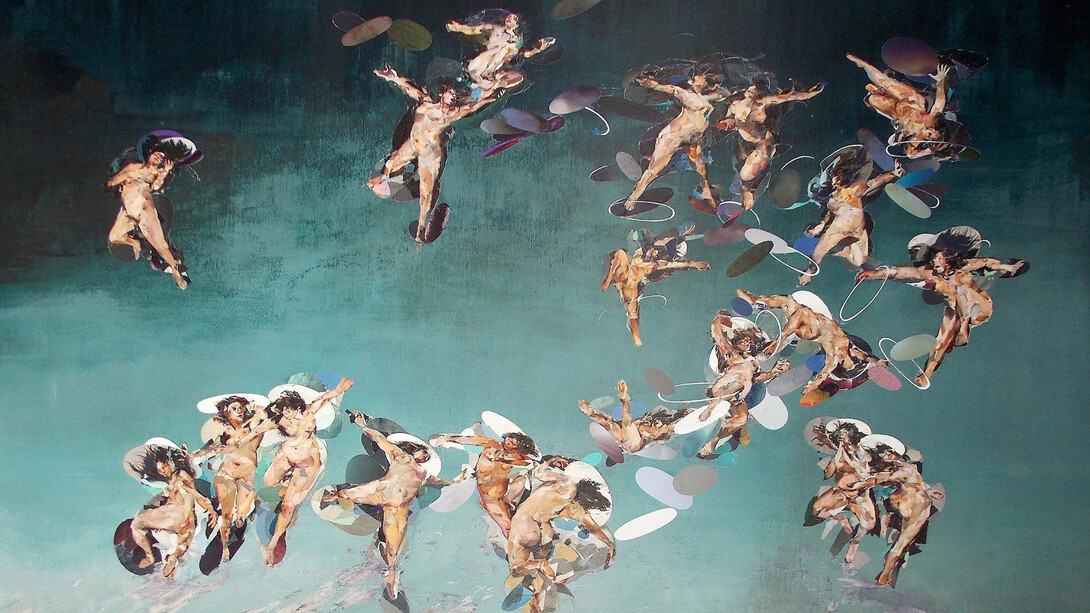 Silvia Beltrami, Pregiudizio universale, 2013, collage su faesite, 216 x 141 cm