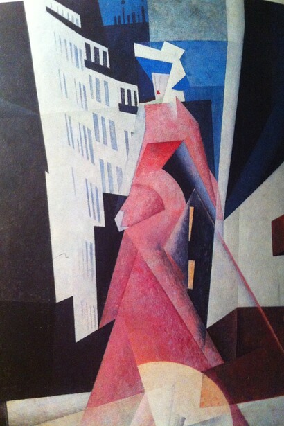 Lyonel Feininger. A senhora de malva. 1922