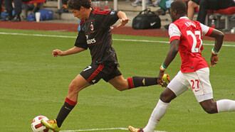 Alexandre Pato pendant le match de la Ligue des Champions en 2010 opposant le Real Madrid a l'AC Milan
