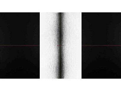 Golnaz Fathi, Untitled, 2006, acrylic and pen on canvas, 39.4 x 70.9 inches