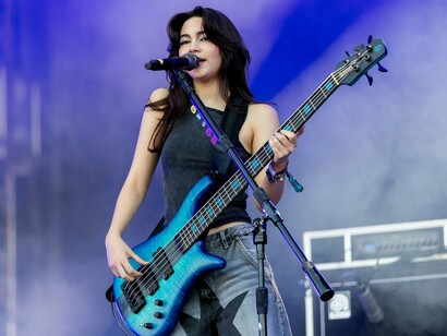 The Warning's Alejandra Villarreal Vélez: bass, piano, backing, and occasional lead vocals