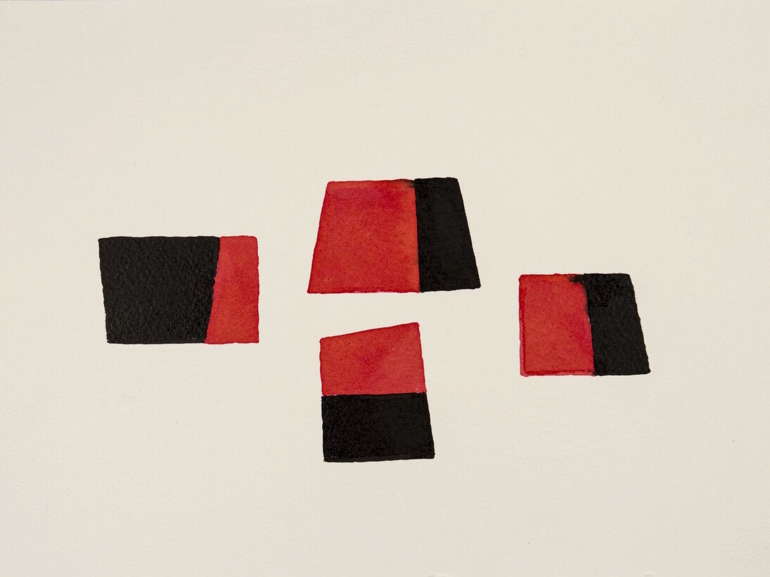 Small Fires (after Gonzalez-Torres), 2017, Ink on paper, 21.2 x 29.8 cm. © Marion Coutts. Courtesy the artist and Tintype