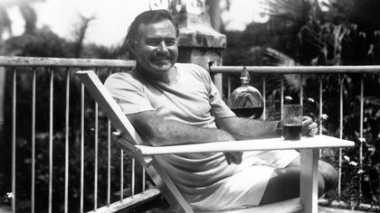 Ernest Hemingway in Finca Vigía, Cuba