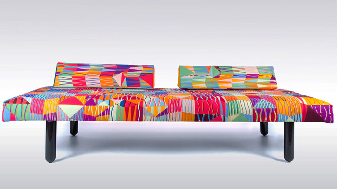 Bethan Laura Wood, Guadalupe Daybed, 2014, Commissioned for the Divina exhibition for Kvadrat at Salone del Mobile Milan, 2014
