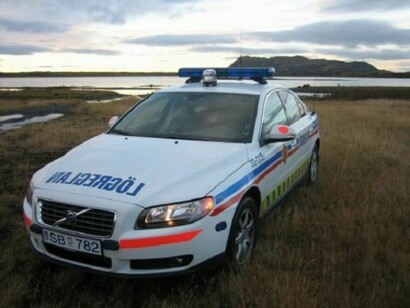 Police car in Iceland