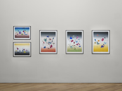 Xanti Schawinsky, Play, life, illusion, a retrospective, Ausstellungsansicht. Mit freundlicher Genehmigung des Mudam Luxemburg